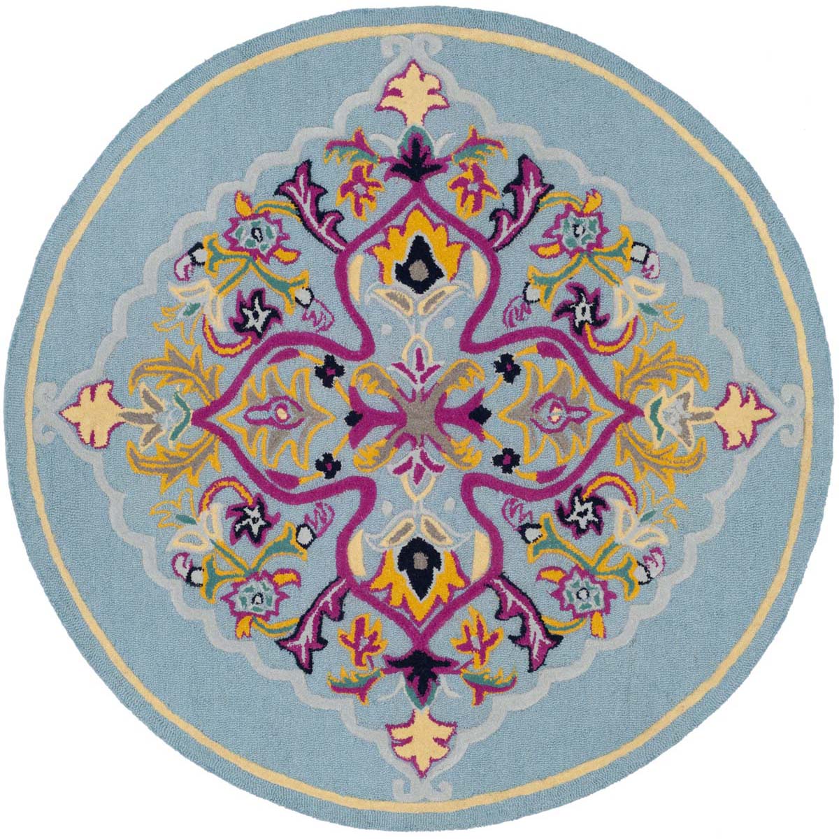 Safavieh Bellagio 605 Rug, BLG605 - Light Blue / Multi