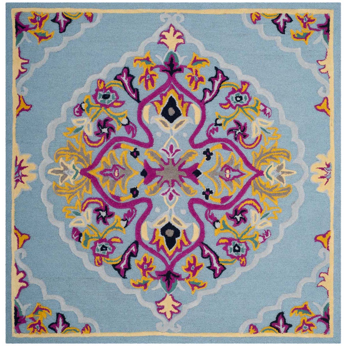Safavieh Bellagio 605 Rug, BLG605 - Light Blue / Multi