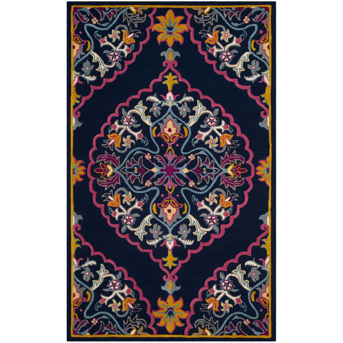 Safavieh Bellagio 605 Rug, BLG605 - Navy Blue / Multi