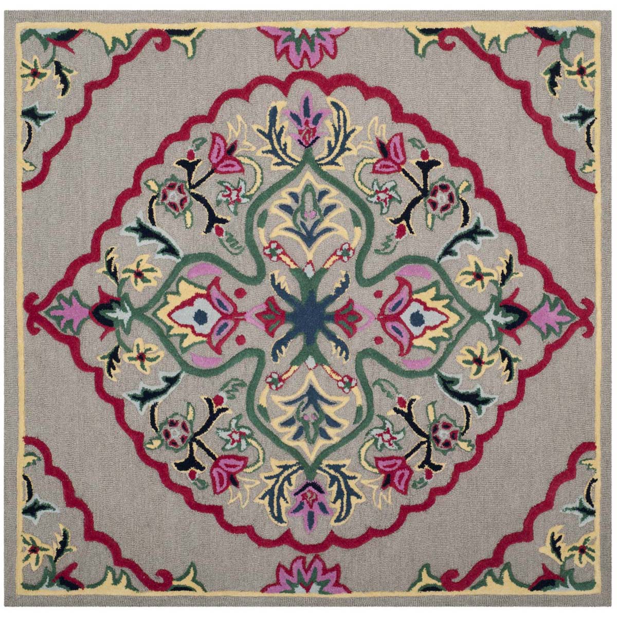 Safavieh Bellagio 605 Rug, BLG605 - Dark Grey / Multi