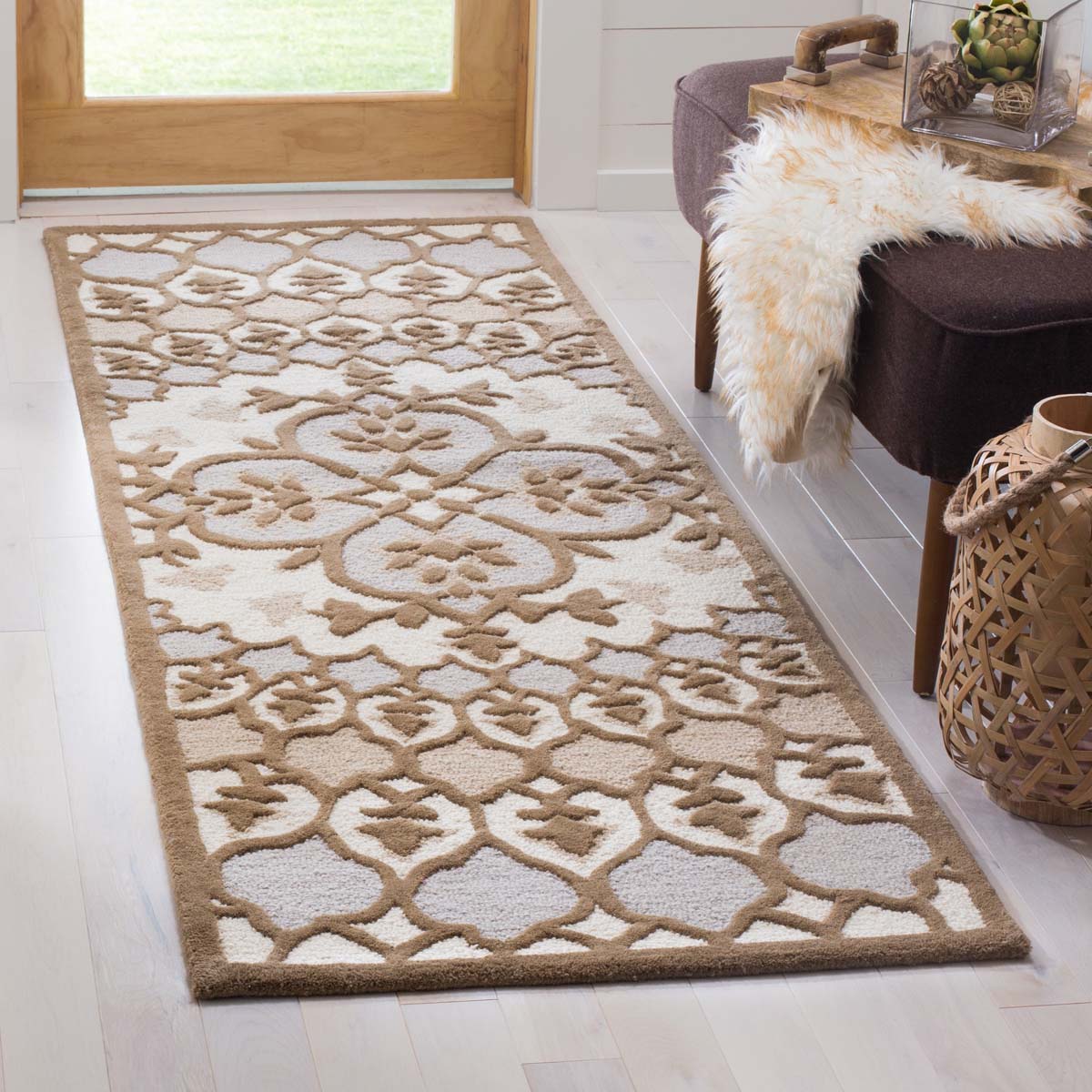 Safavieh Bellagio 610 Rug, BLG610 - Ivory / Dark Beig