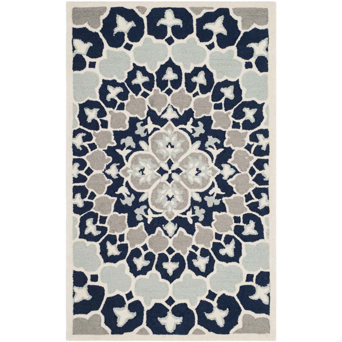 Safavieh Bellagio 610 Rug, BLG610 - Navy Blue / Ivory