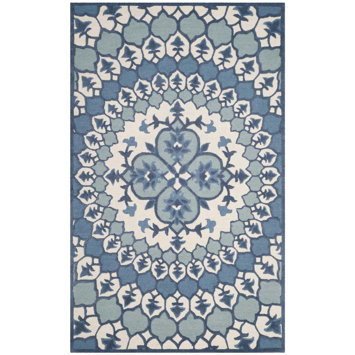 Safavieh Bellagio 610 Rug, BLG610 - Ivory / Blue
