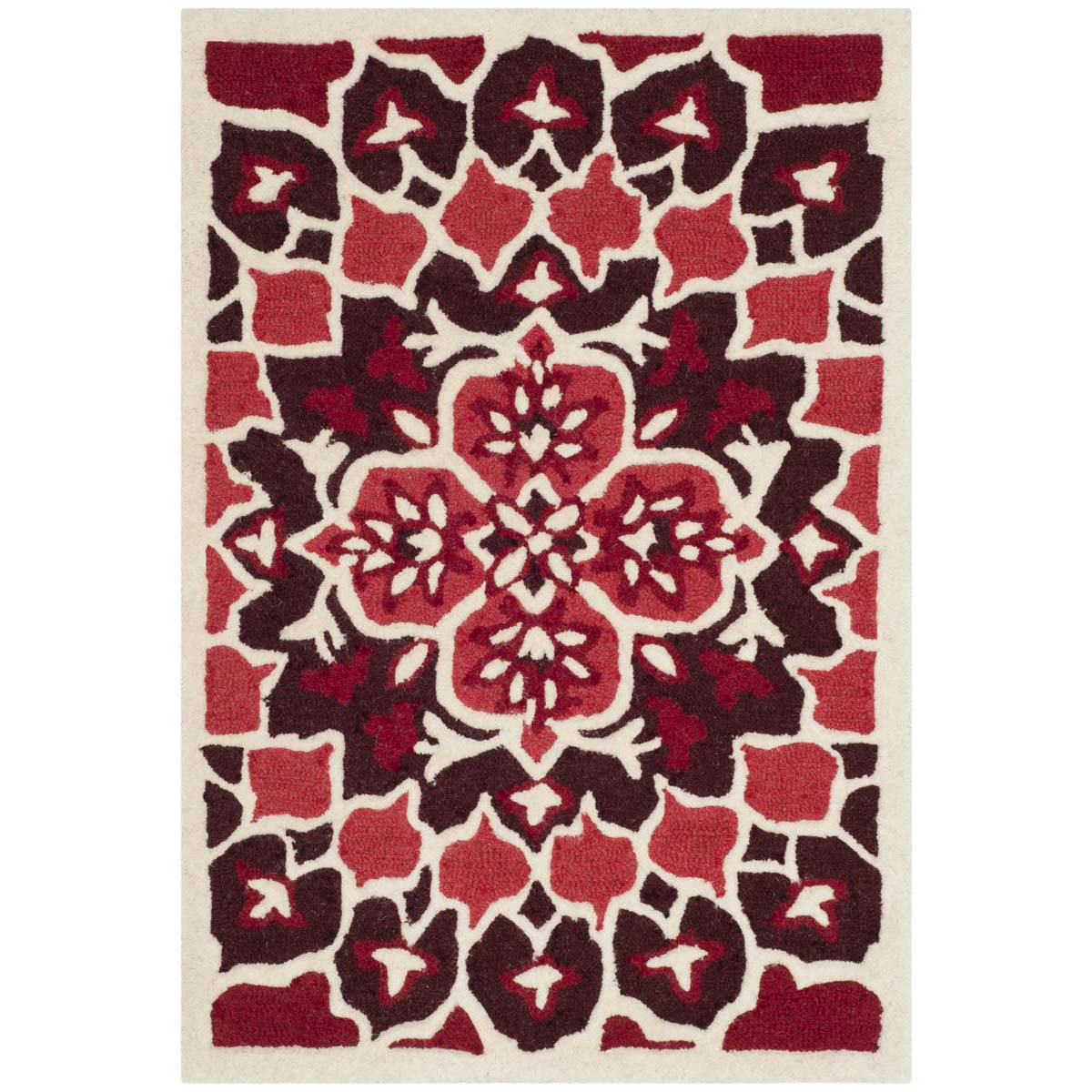 Safavieh Bellagio 610 Rug, BLG610 - Red / Ivory