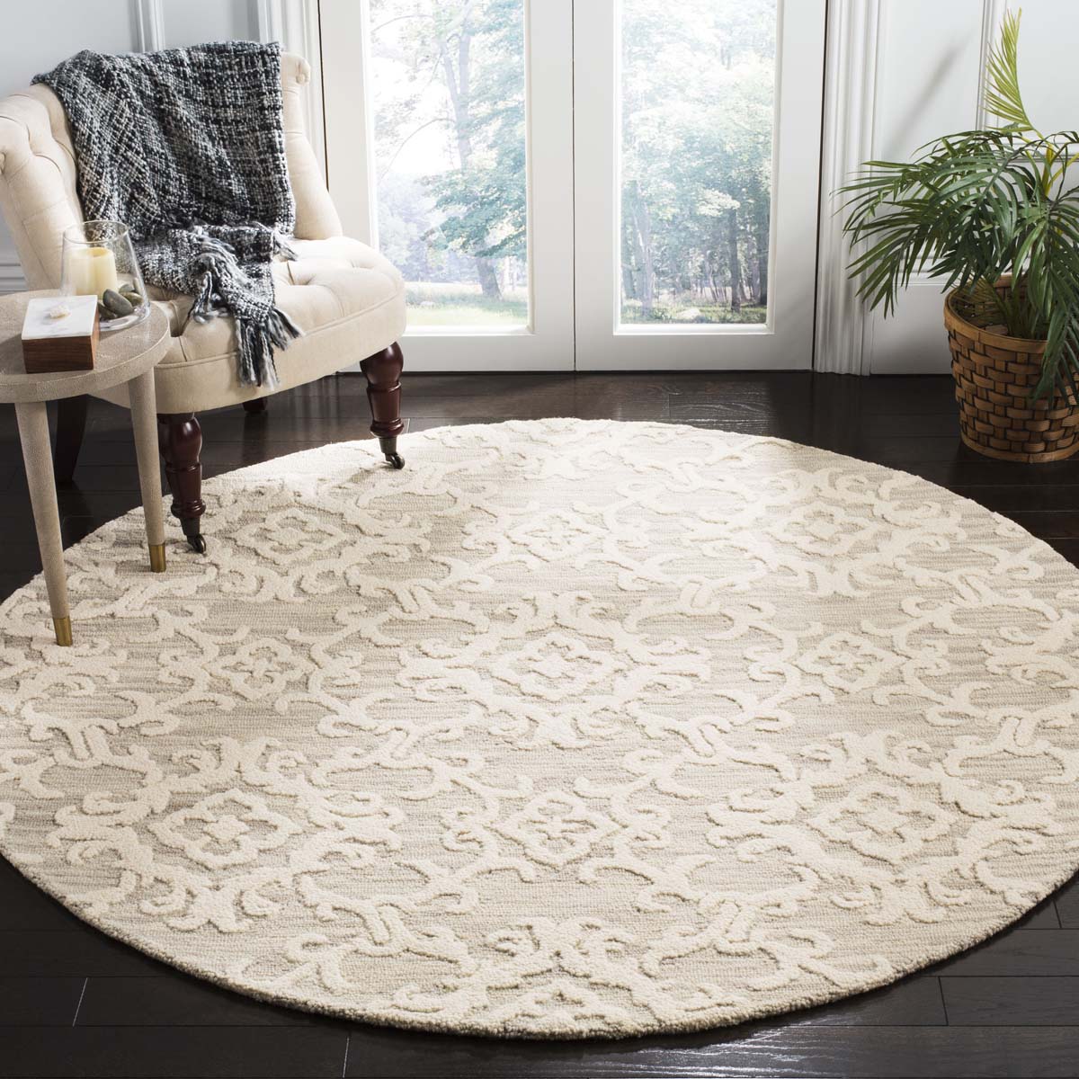 Safavieh Blossom 104 Rug, BLM104 - Grey / Ivory