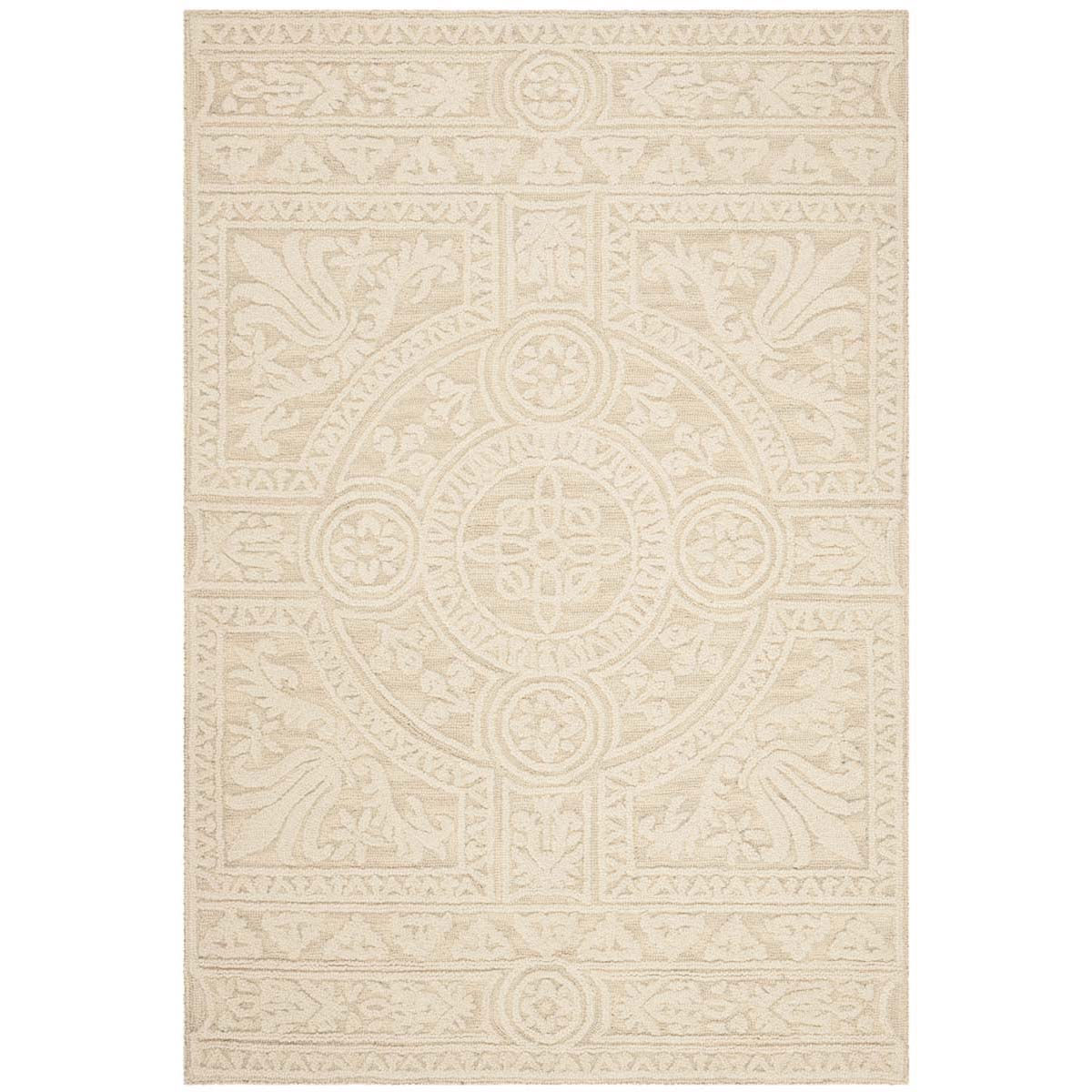 Safavieh Blossom 109 Rug, BLM109 - Light Grey / Ivory