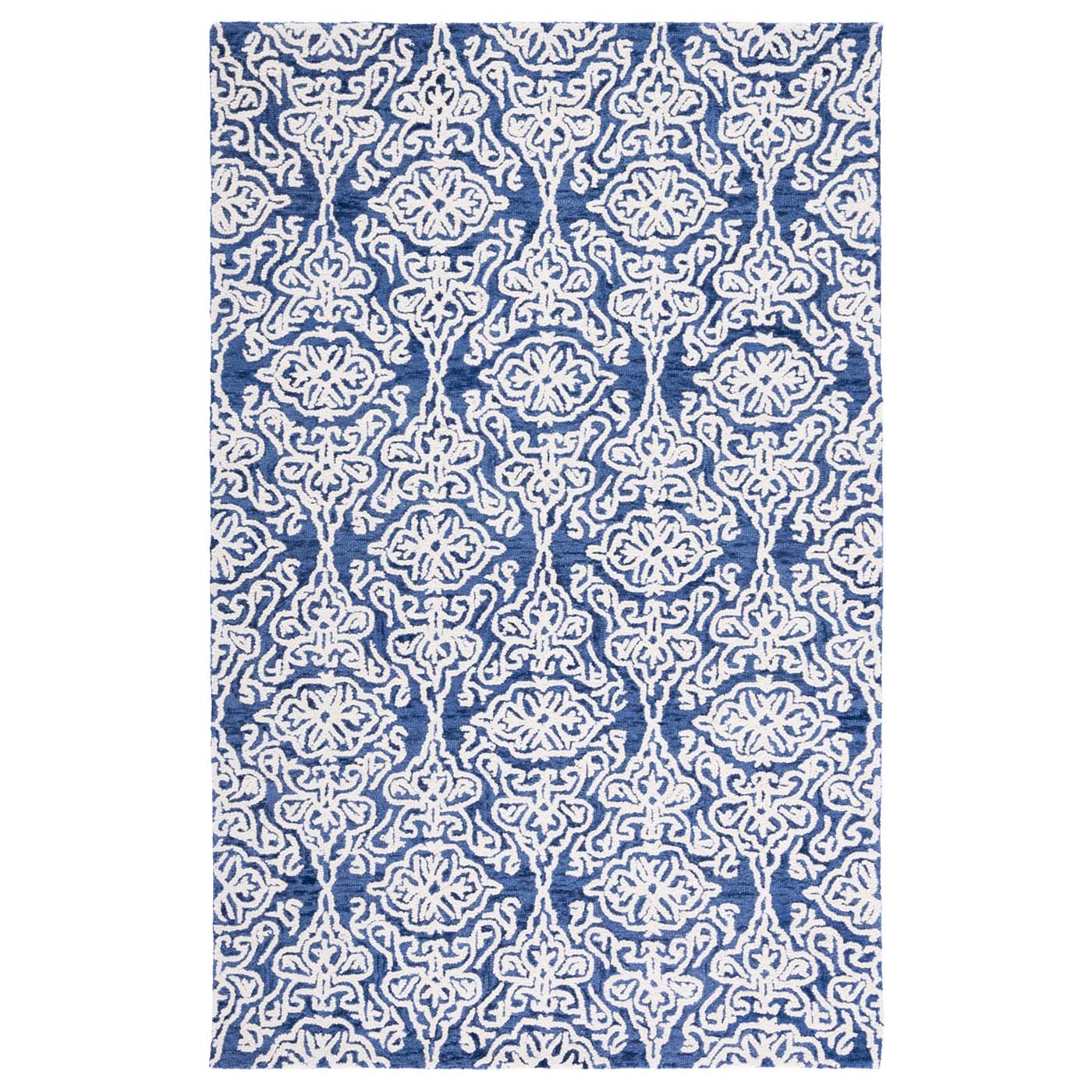 Safavieh Blossom 112 Rug, BLM112 - Navy / Ivory