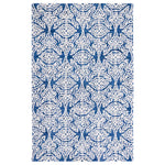 Safavieh Blossom 112 Rug, BLM112 - Navy / Ivory
