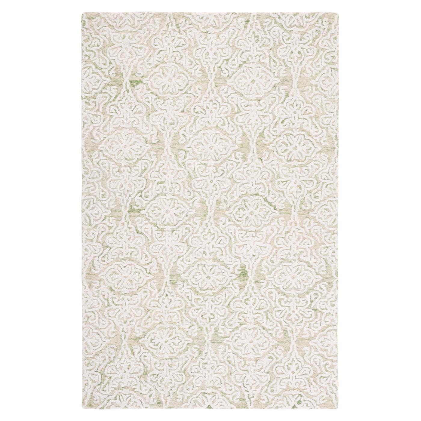 Safavieh Blossom 112 Rug, BLM112 - Light Green / Ivory