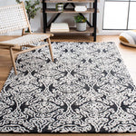 Safavieh Blossom 112 Rug, BLM112 - Black / Ivory