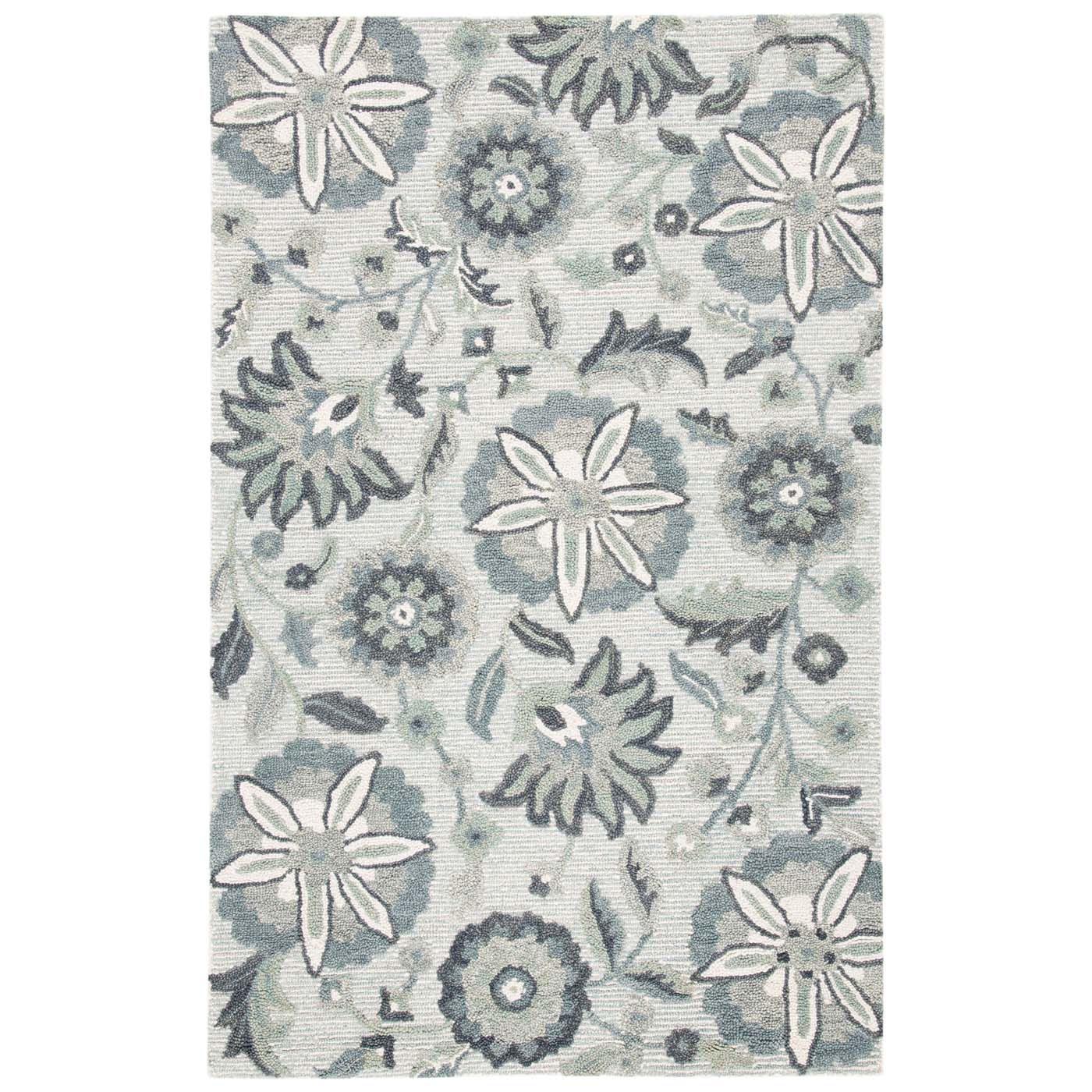 Safavieh Blossom 175 Rug, BLM175 - Ivory / Blue