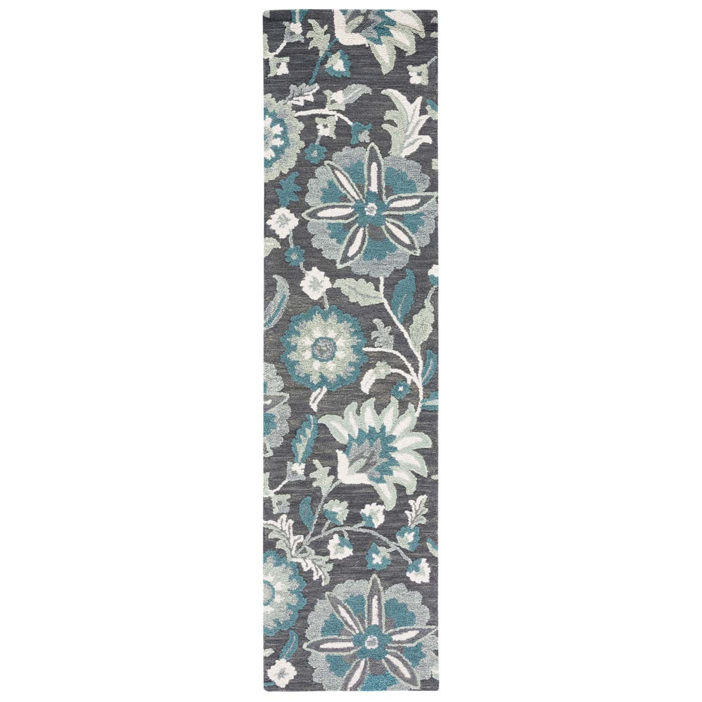 Safavieh Blossom 175 Rug, BLM175 - Grey / Blue