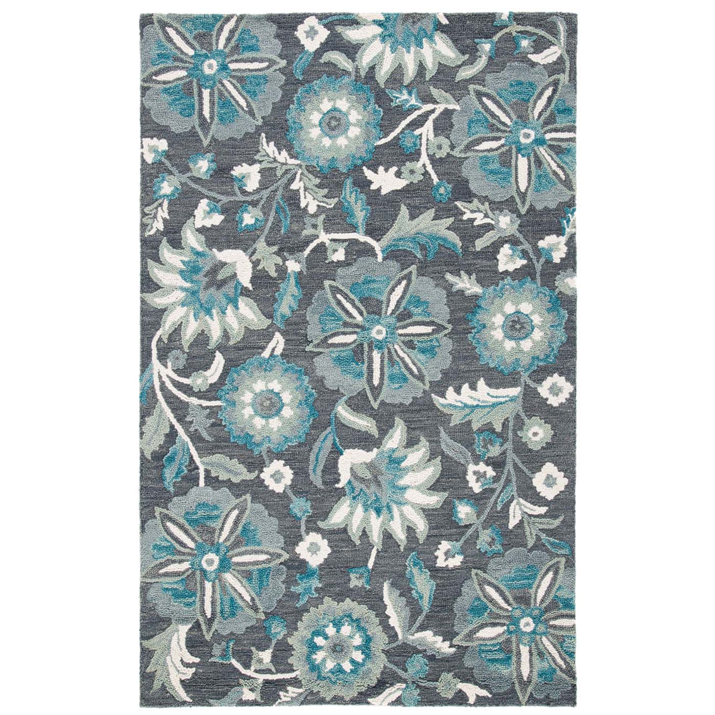 Safavieh Blossom 175 Rug, BLM175 - Grey / Blue