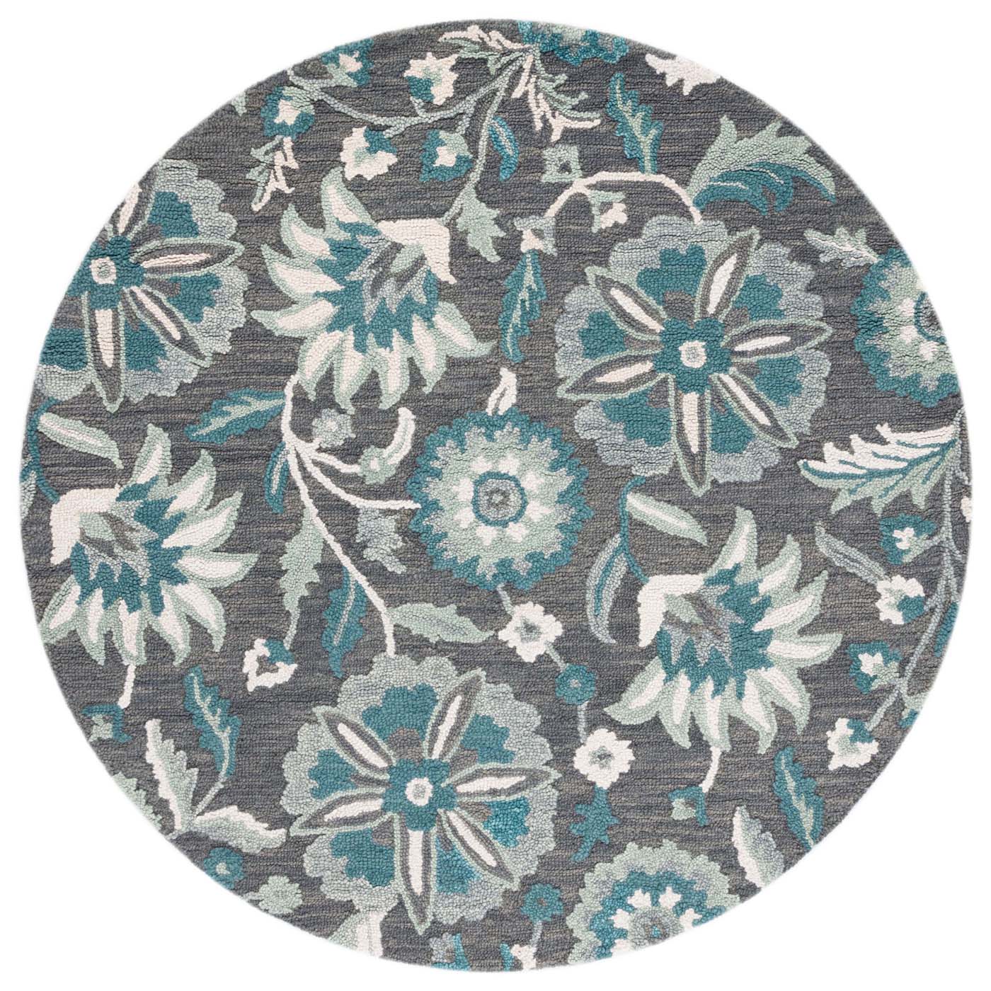 Safavieh Blossom 175 Rug, BLM175 - Grey / Blue
