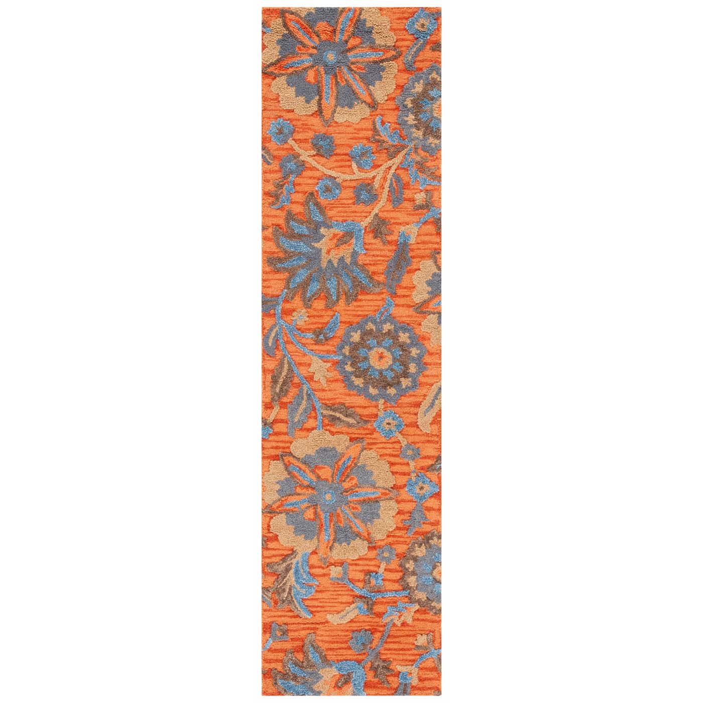 Safavieh Blossom 175 Rug, BLM175 - Rust / Blue