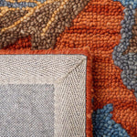 Safavieh Blossom 175 Rug, BLM175 - Rust / Blue