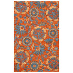 Safavieh Blossom 175 Rug, BLM175 - Rust / Blue
