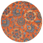 Safavieh Blossom 175 Rug, BLM175 - Rust / Blue