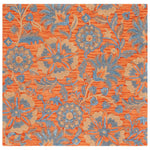Safavieh Blossom 175 Rug, BLM175 - Rust / Blue