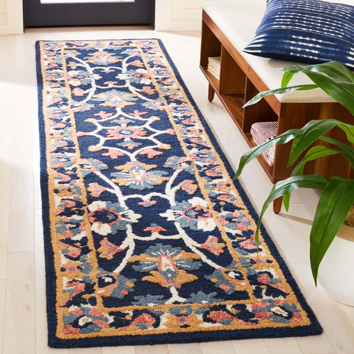 Safavieh Blossom 176 Rug, BLM176 - Blue / Ivory