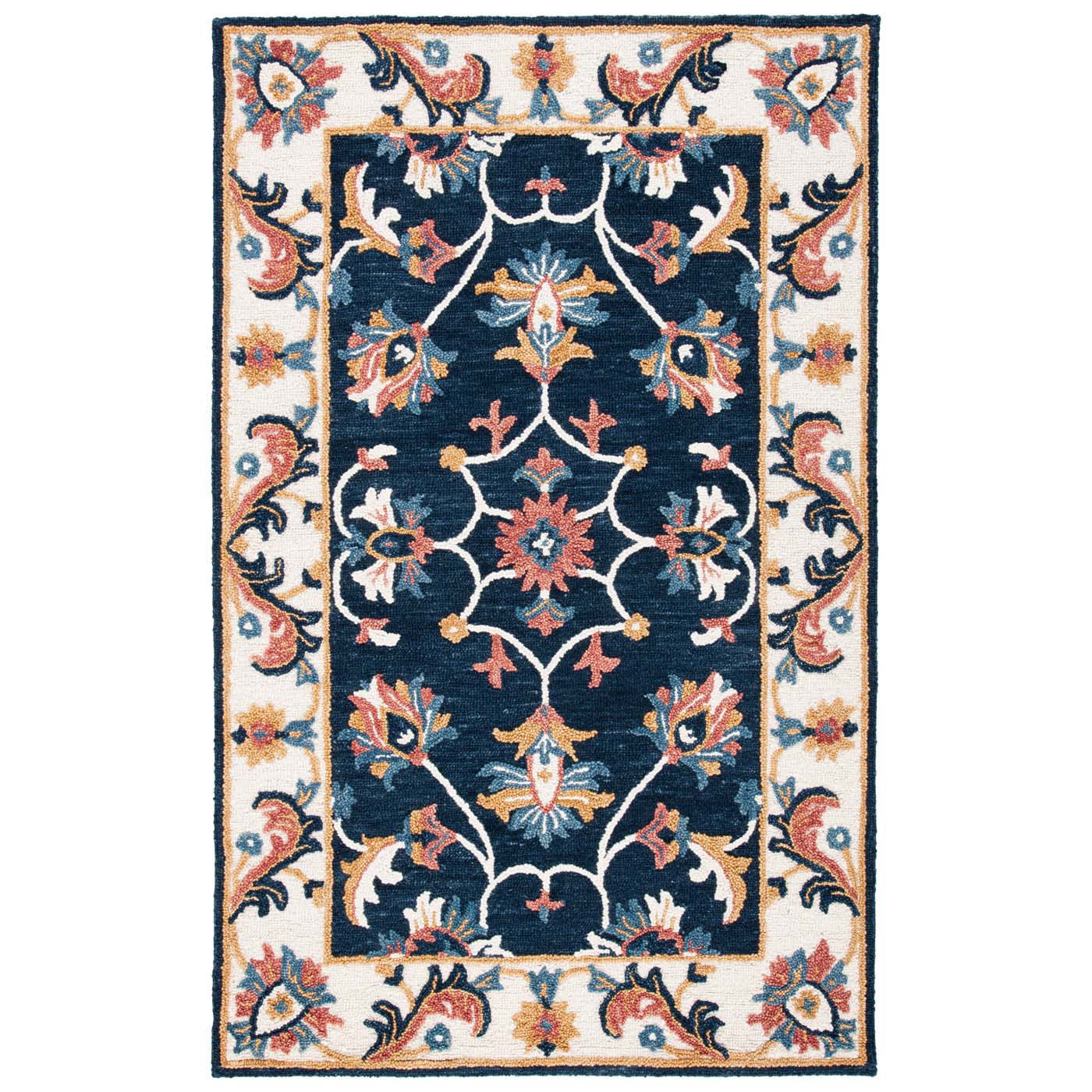 Safavieh Blossom 176 Rug, BLM176 - Blue / Ivory