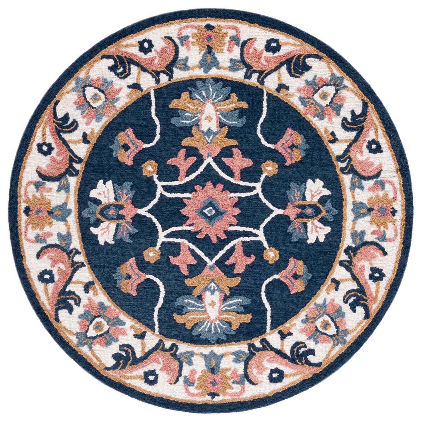 Safavieh Blossom 176 Rug, BLM176 - Blue / Ivory