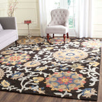 Safavieh Blossom 401 Rug, BLM401 - Charcoal / Multi