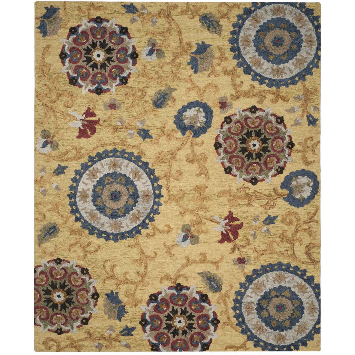 Safavieh Blossom 401 Rug, BLM401 - Gold / Multi