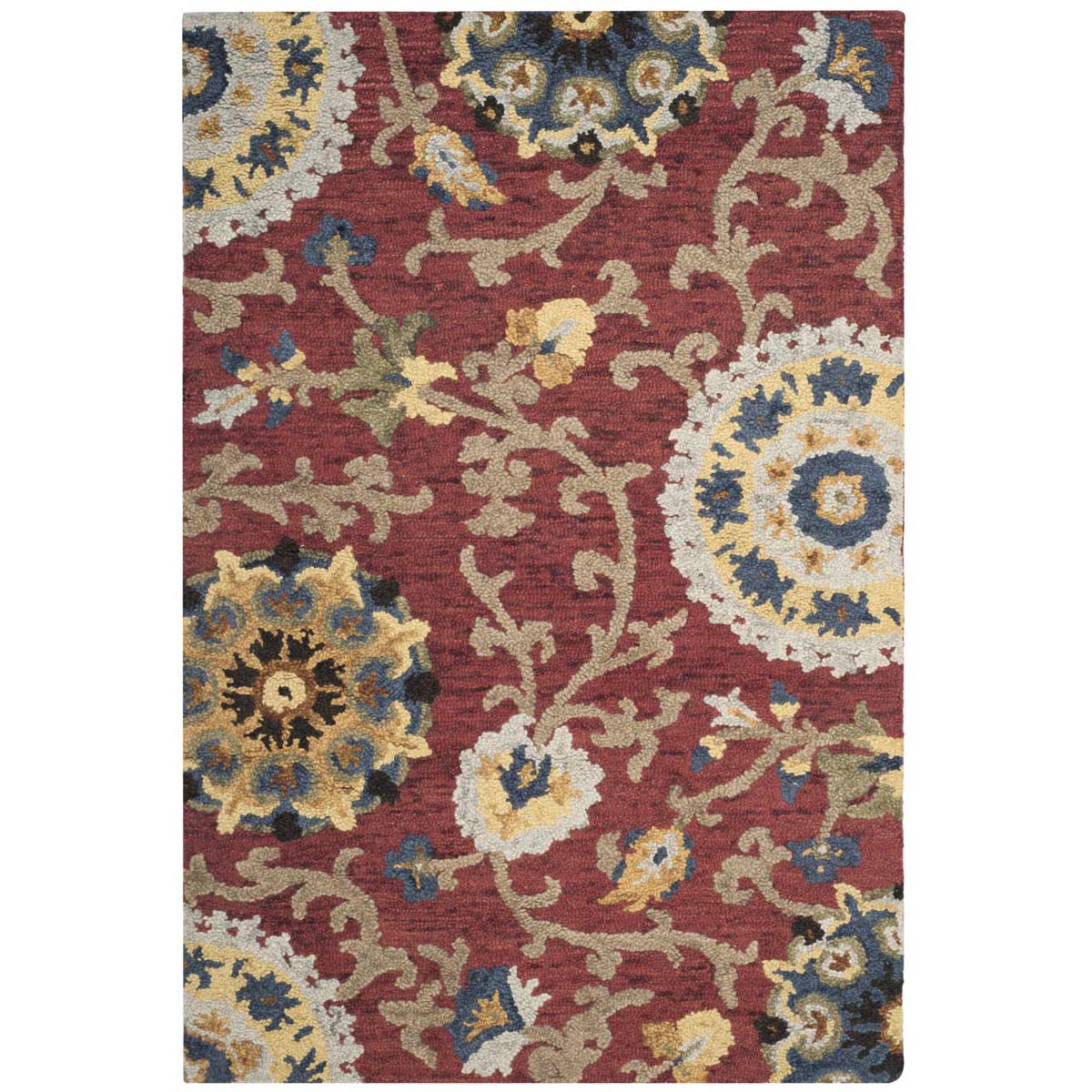 Safavieh Blossom 401 Rug, BLM401 - Red / Multi