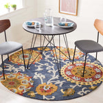 Safavieh Blossom 401 Rug, BLM401 - Navy / Multi
