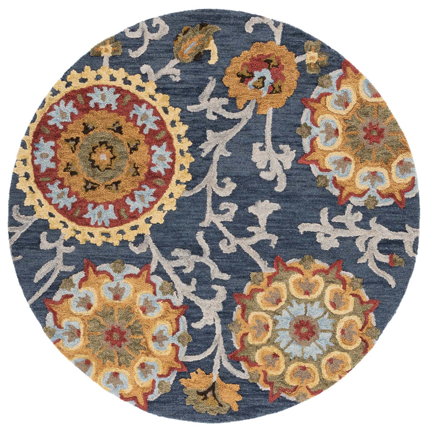Safavieh Blossom 401 Rug, BLM401 - Navy / Multi