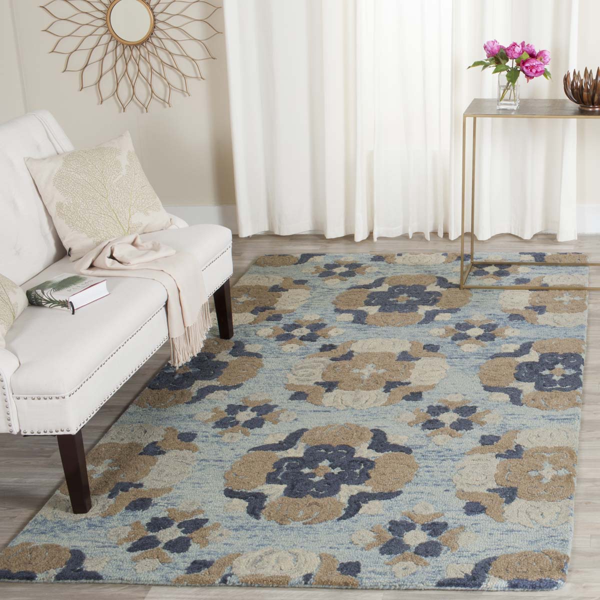 Safavieh Blossom 403 Rug, BLM403 - Blue / Multi