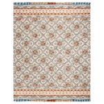Safavieh Blossom 420 Rug, BLM420 - Ivory / Blue