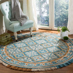 Safavieh Blossom 421 Rug, BLM421 - Ivory / Teal