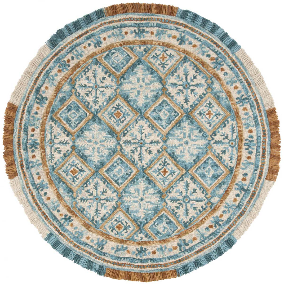 Safavieh Blossom 421 Rug, BLM421 - Ivory / Teal