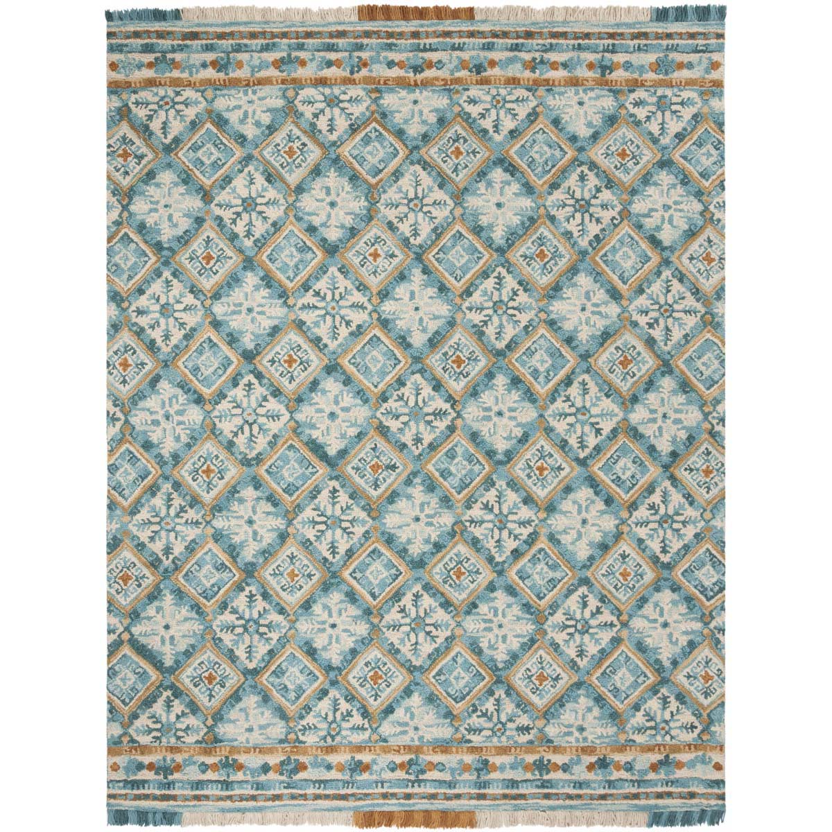 Safavieh Blossom 421 Rug, BLM421 - Ivory / Teal