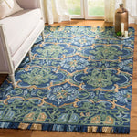 Safavieh Blossom 422 Rug, BLM422 - Navy / Green