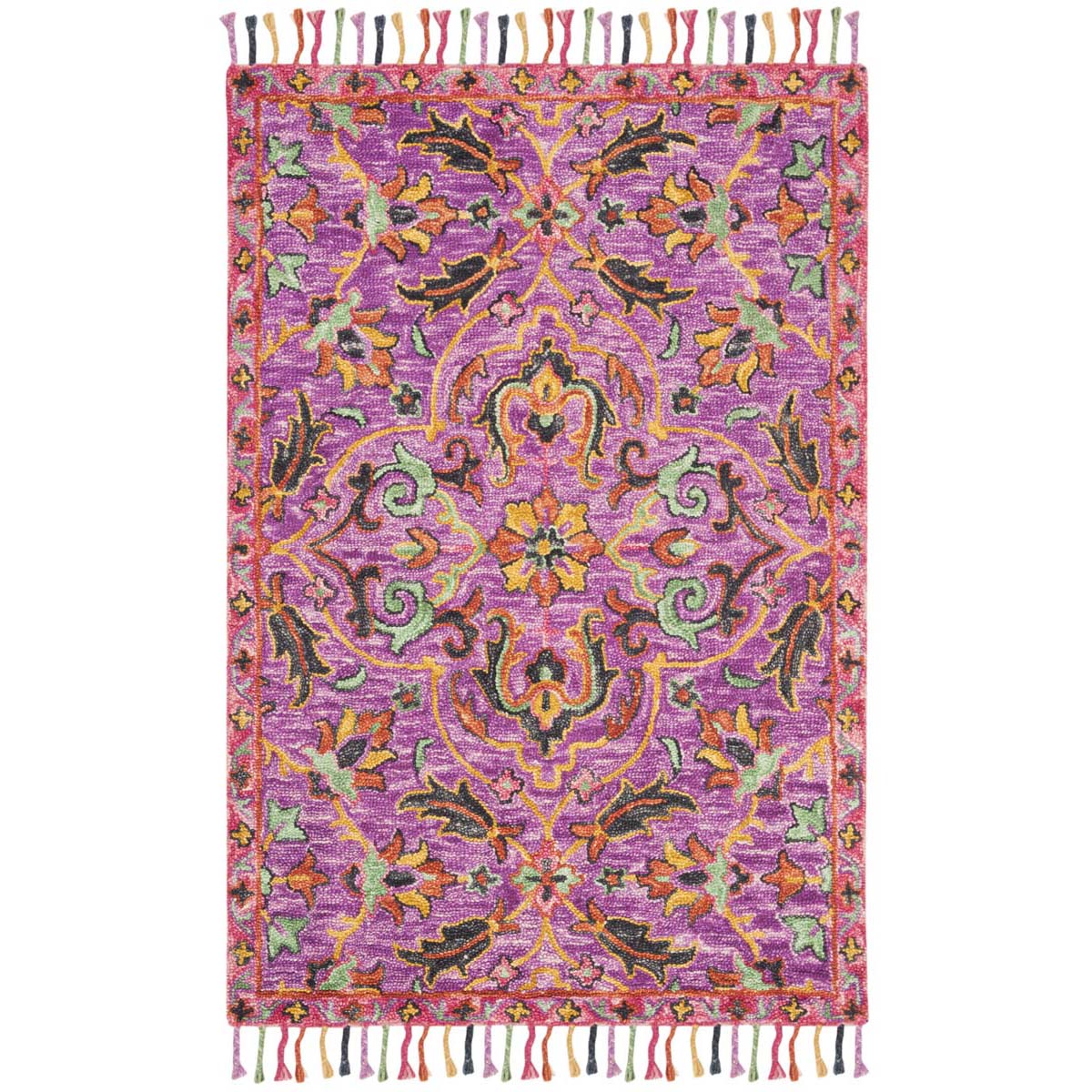 Safavieh Blossom 451 Rug, BLM451 - Purple / Multi