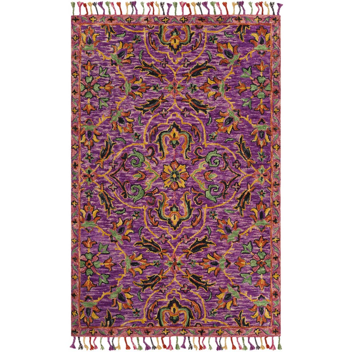 Safavieh Blossom 451 Rug, BLM451 - Purple / Multi