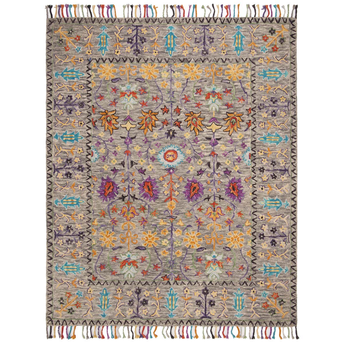 Safavieh Blossom 453 Rug, BLM453 - Grey / Multi