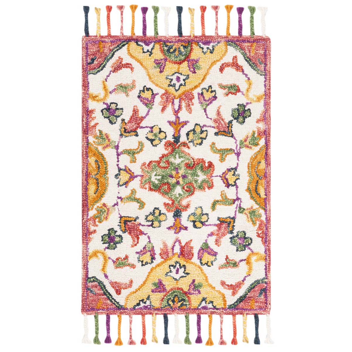 Safavieh Blossom 456 Rug, BLM456 - Ivory / Multi
