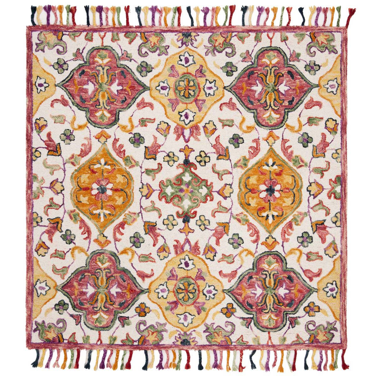 Safavieh Blossom 456 Rug, BLM456 - Ivory / Multi