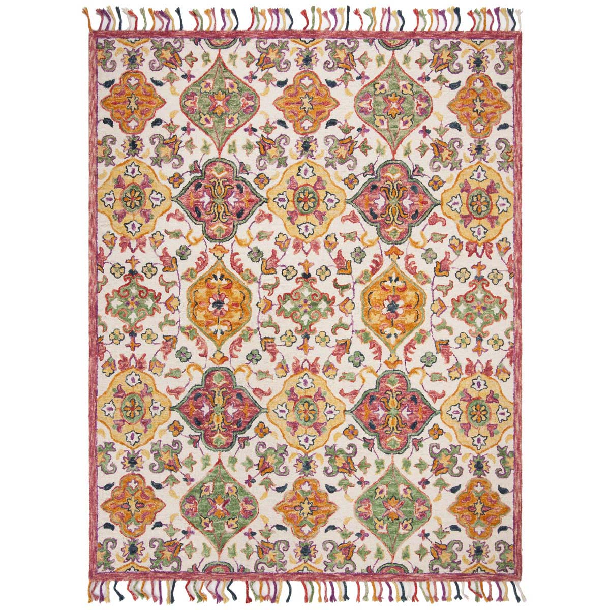 Safavieh Blossom 456 Rug, BLM456 - Ivory / Multi