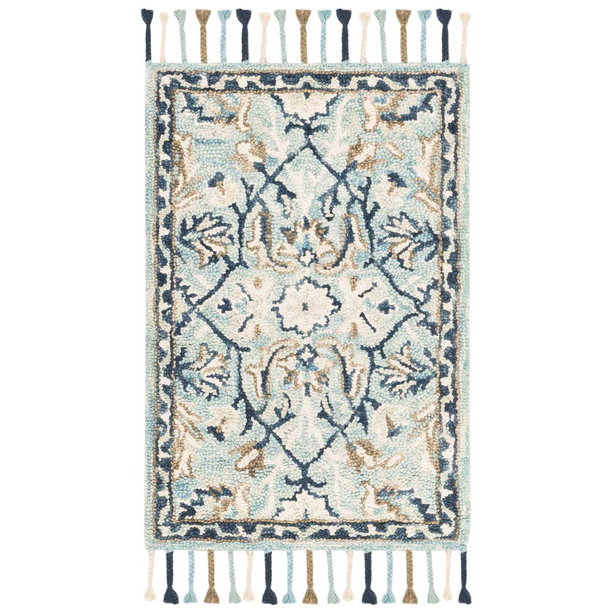 Safavieh Blossom 457 Rug, BLM457 - Blue / Ivory