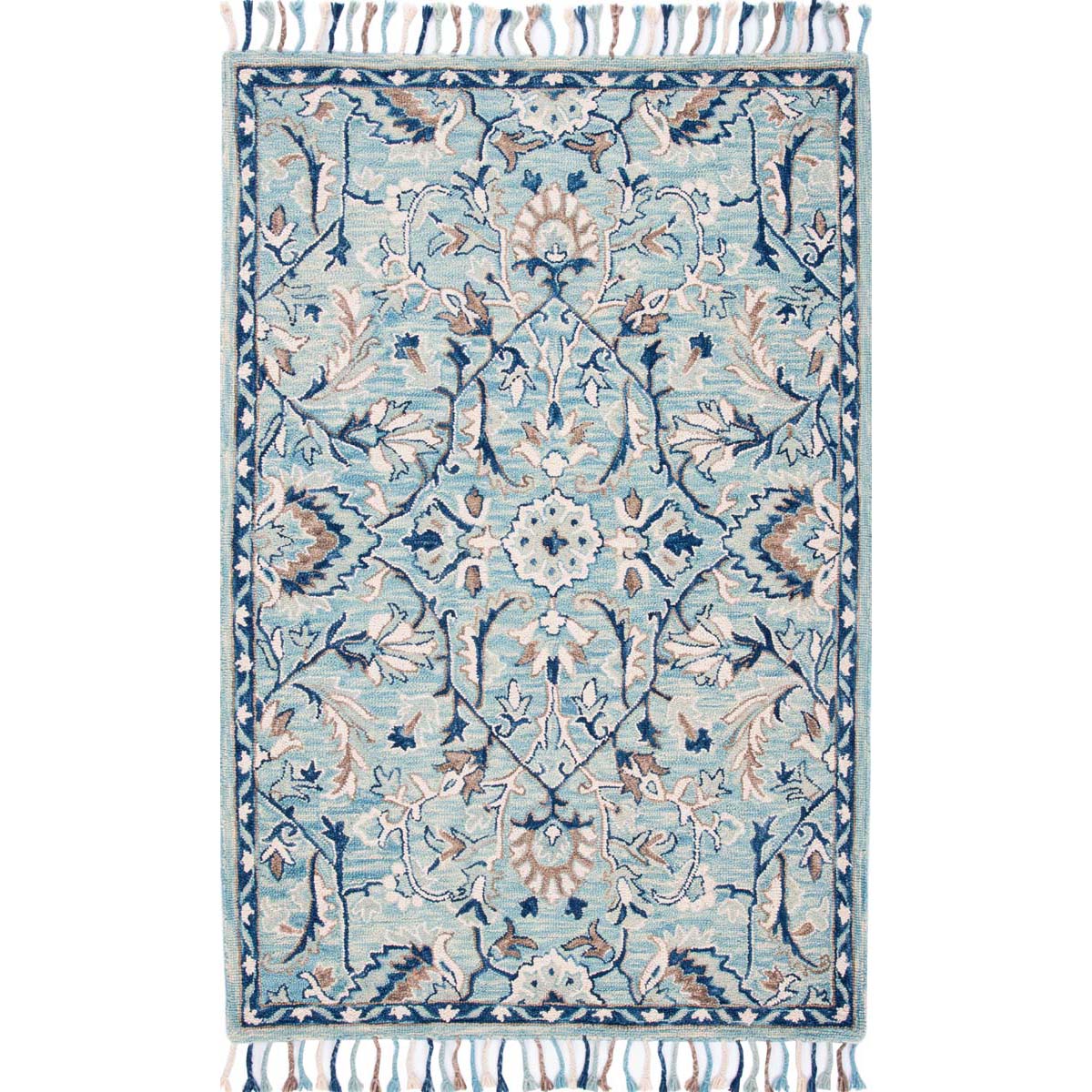 Safavieh Blossom 457 Rug, BLM457 - Blue / Ivory