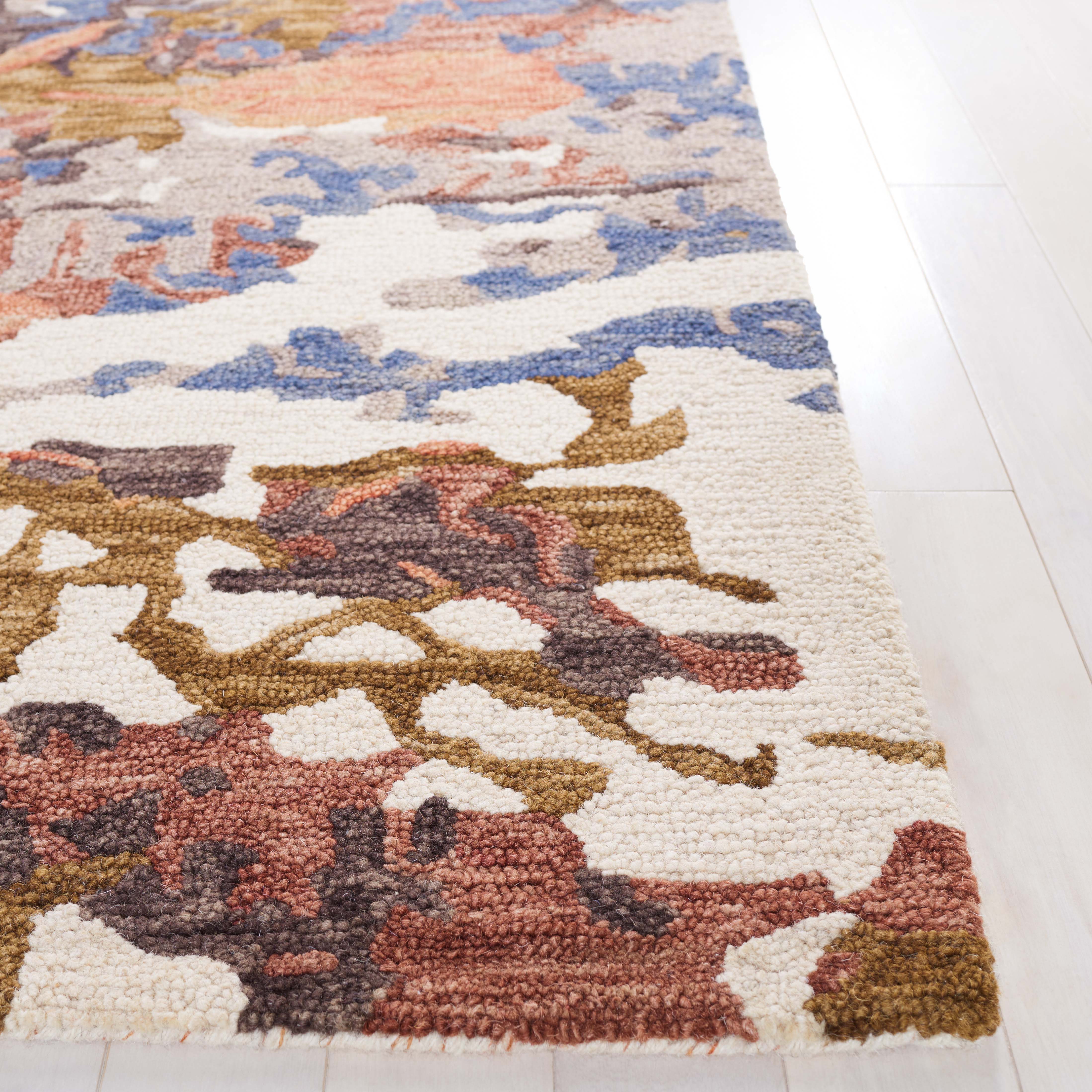 Safavieh Blossom 460 Rug, BLM460 - Rust / Ivory