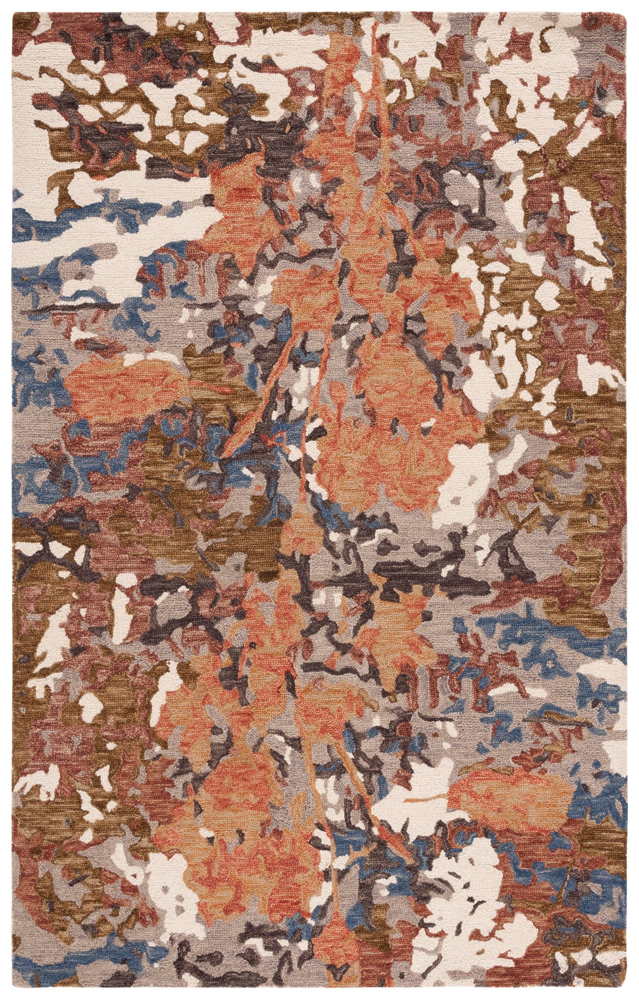 Safavieh Blossom 460 Rug, BLM460 - Rust / Ivory