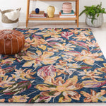 Safavieh Blossom 461 Rug, BLM461 - Blue / Gold