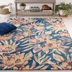 Safavieh Blossom 462 Rug, BLM462 - Blue / Plum