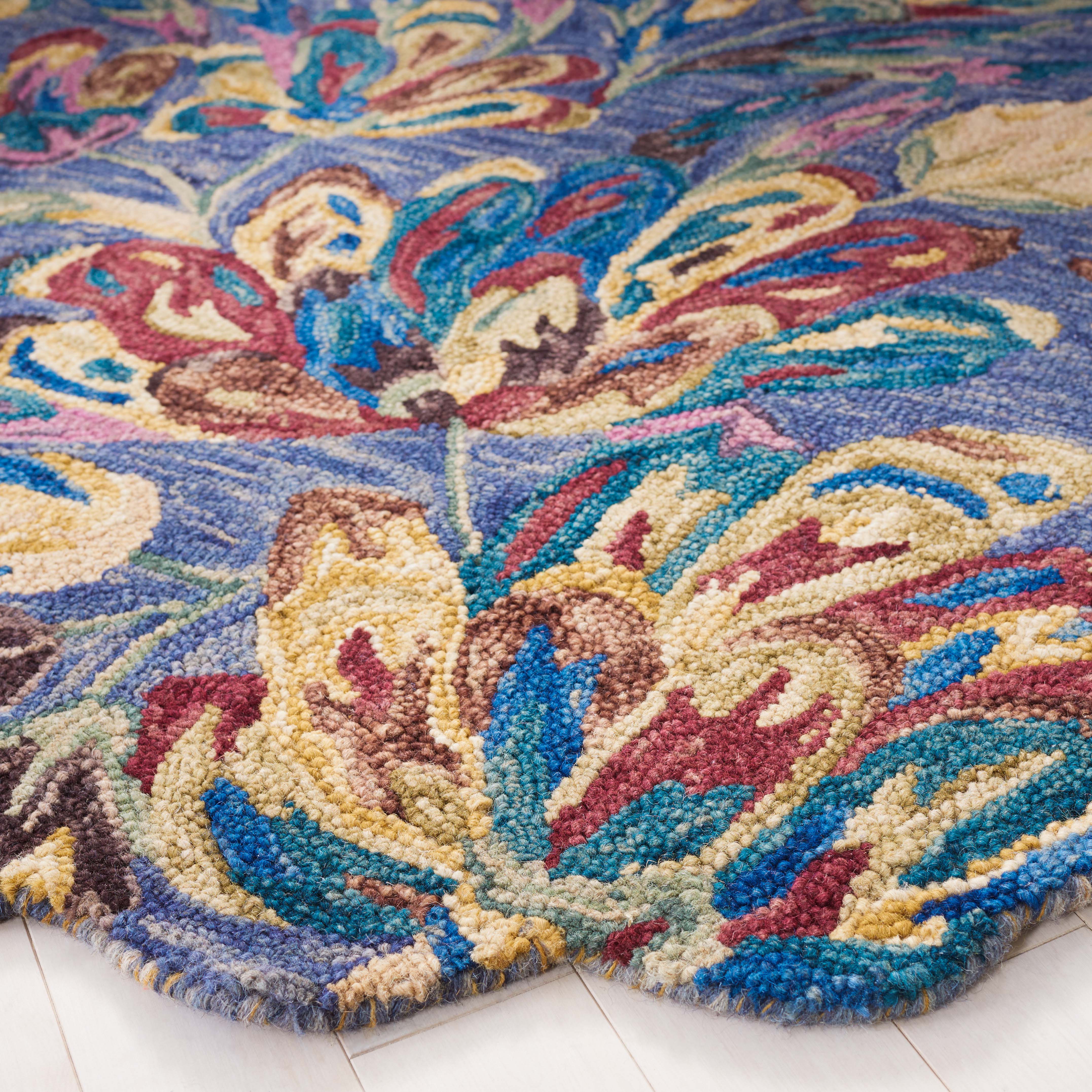 Safavieh Blossom 462 Rug, BLM462 - Blue / Violet